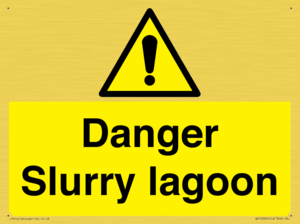 Danger Slurry lagoon